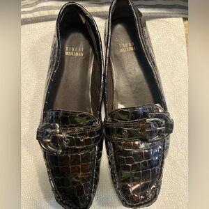 Stuart Weitzman Patent Leather Loafer, 8 1/2”